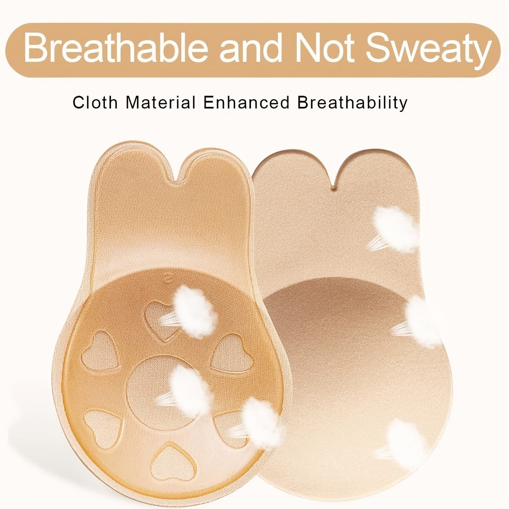 2 Pairs Invisible Self-Adhesive Push-Up Nipple Covers for Women
