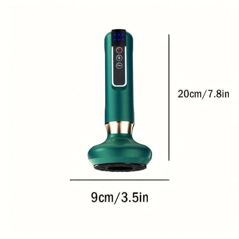 USB orqali zaryadlanadigan massaj qiluvchi, isitish bilan qoplash terapiyasi, butun tanani bo'shatuvchi qo'lga olinadigan dizayn.