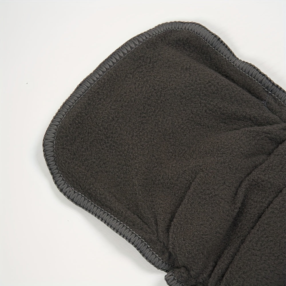 Set of 5 Reusable Bamboo Charcoal Baby Cloth Diaper Inserts with Elastic Layers