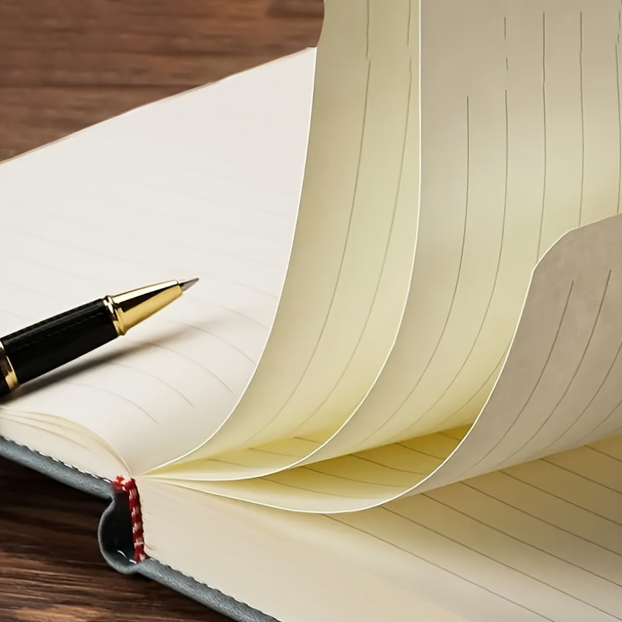 Vintage PU teri daftari, maxsus yumshoq qopqoq va belgi bilan - Biznes uchrashuvlari, universitet hayoti yoki sevgi daftari uchun ideal