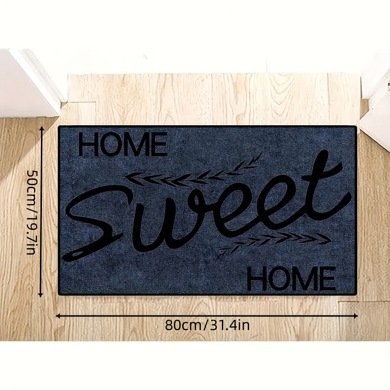 Machine Washable Doormat Indoor Outdoor Welcome Entrance Carpet Polyester Large