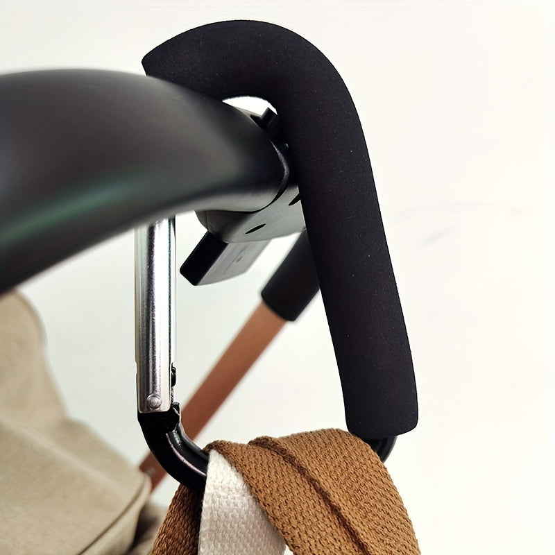 Black Stroller Hook for Hanging Items Travel Accessory