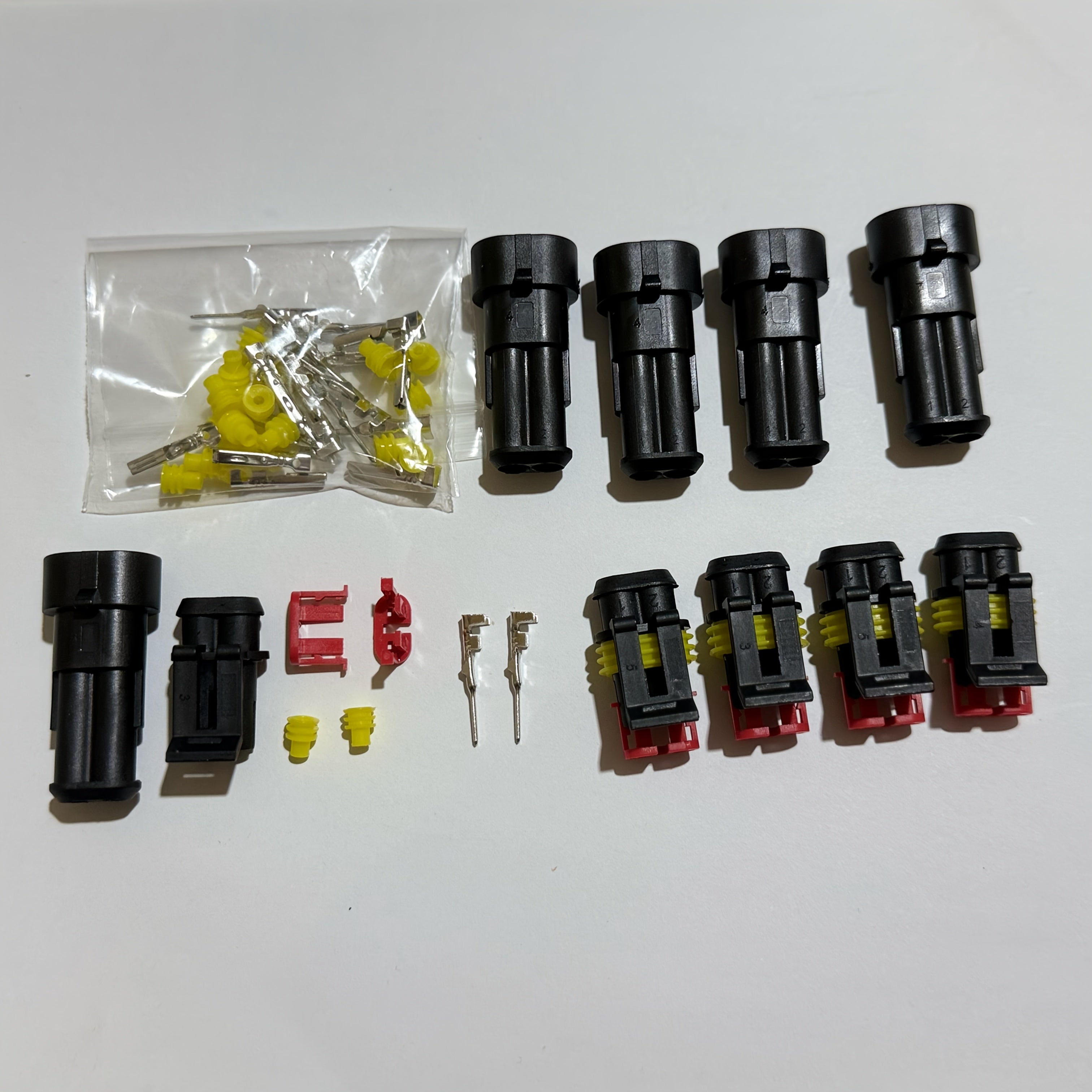 10 piezas / 5 pares de conectores eléctricos de 2 pines macho y hembra, desconexión rápida, cable para coche, camión, motocicleta, barco