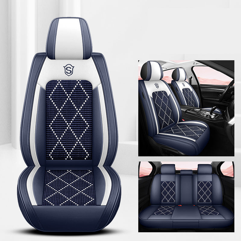 Universal Breathable Faux Leather Car Seat Covers for All Seasons
