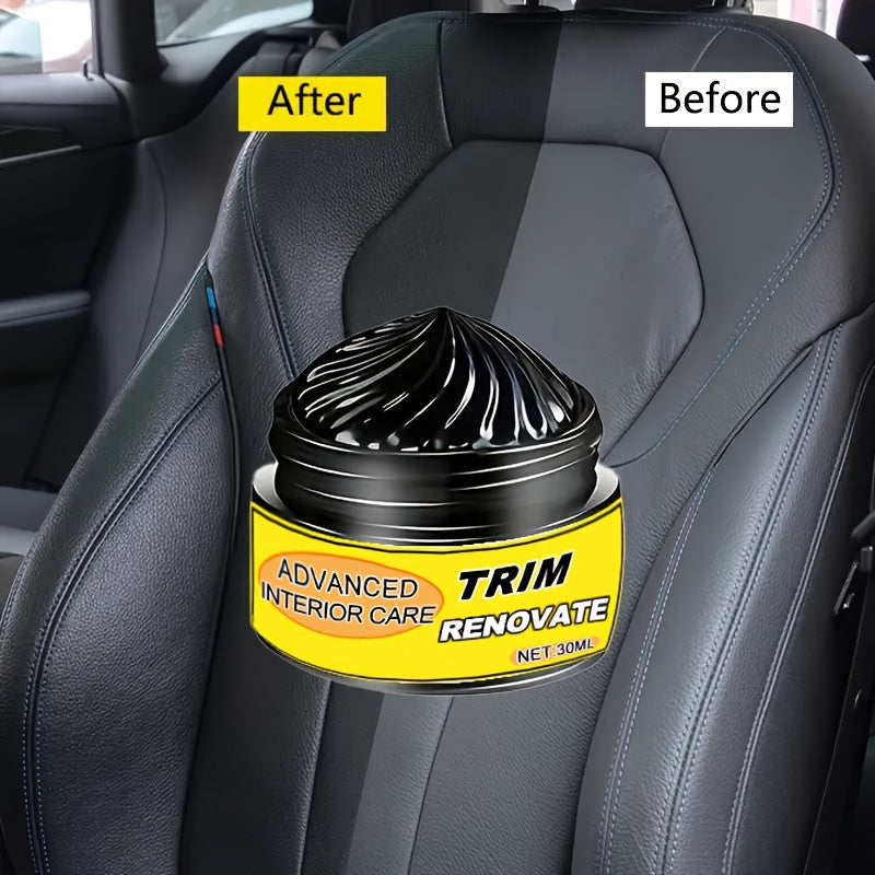 Гель для восстановления интерьера автомобиля, панели приборов и отделки, черный автомобильный полироль для блеска и ремонта царапин