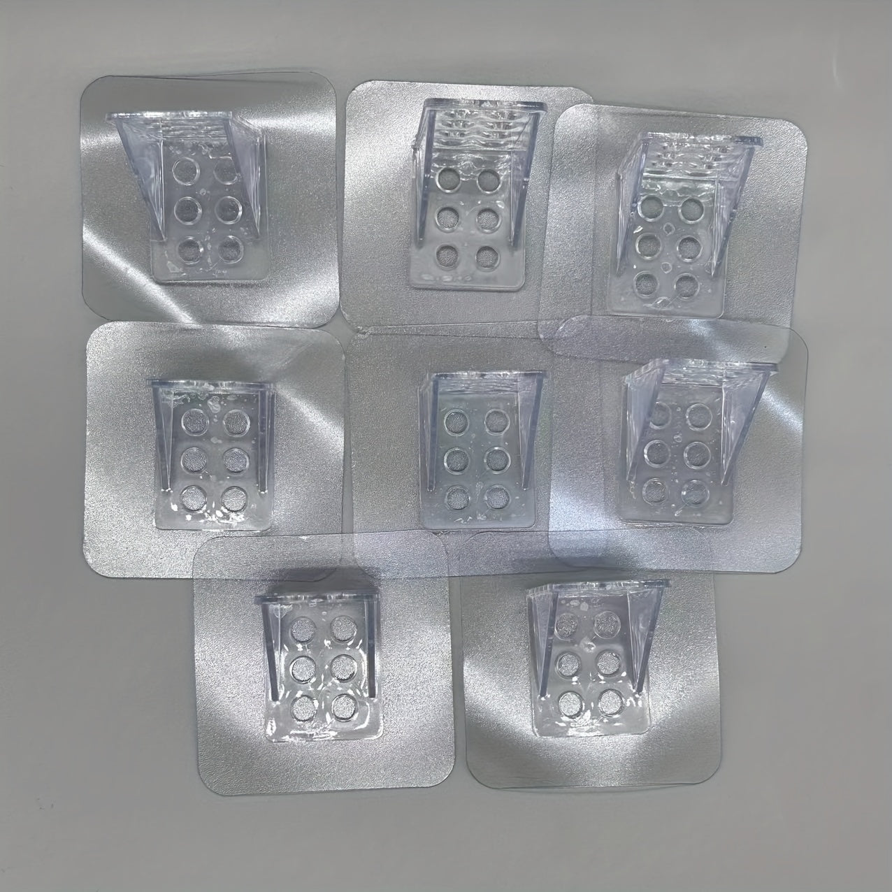 8 Adhesive Shelf Brackets for Kitchen Cabinets Storage No Drilling Strong Hold