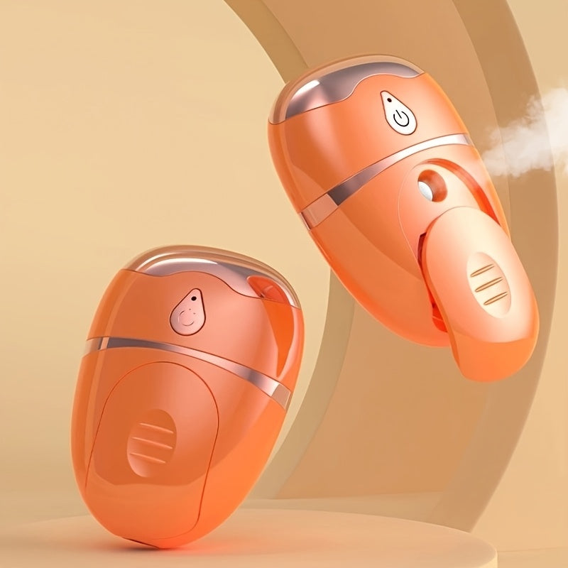 USB Mini Qo'lga Olingan Ko'z Namlantiruvchi Massajchi, Yuz Purkagichi, Isitish Vibration Funktsiyasi.