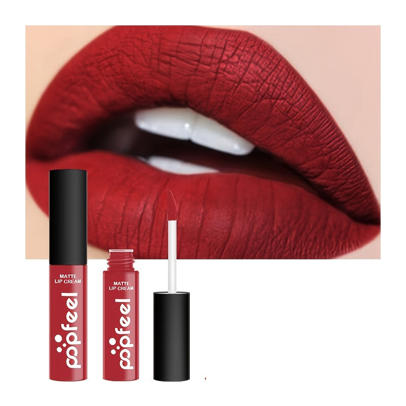 Long Lasting Matte Lip Gloss for Women Liquid Lipstick with Bold Color
