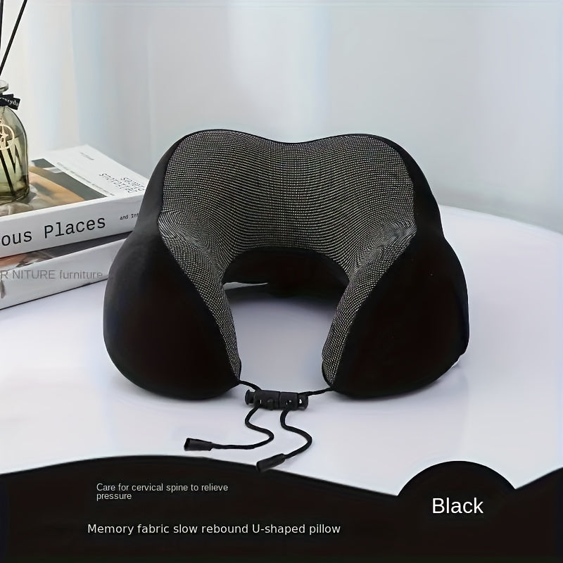 Memory Foam U-Shaped Travel Pillow for Neck Support and Comfort