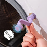 Magnetic washing machine door stopper prevents mold odors anti-pinch secure attachment