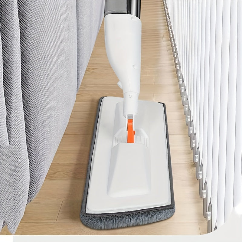 Stainless Steel Spray Mop with Reusable Microfiber Pad for Floor Cleaning