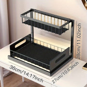 1pc Multi-Function Kitchen Sink Drain Basket with Hanging Rack for Tableware and Fruit/Vegetables.