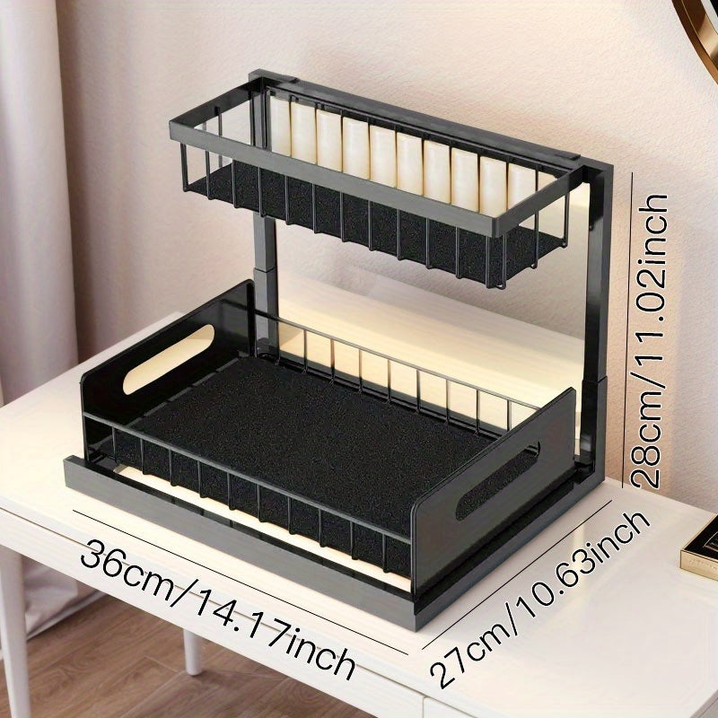 1pc Multi-Function Kitchen Sink Drain Basket with Hanging Rack for Tableware and Fruit/Vegetables.