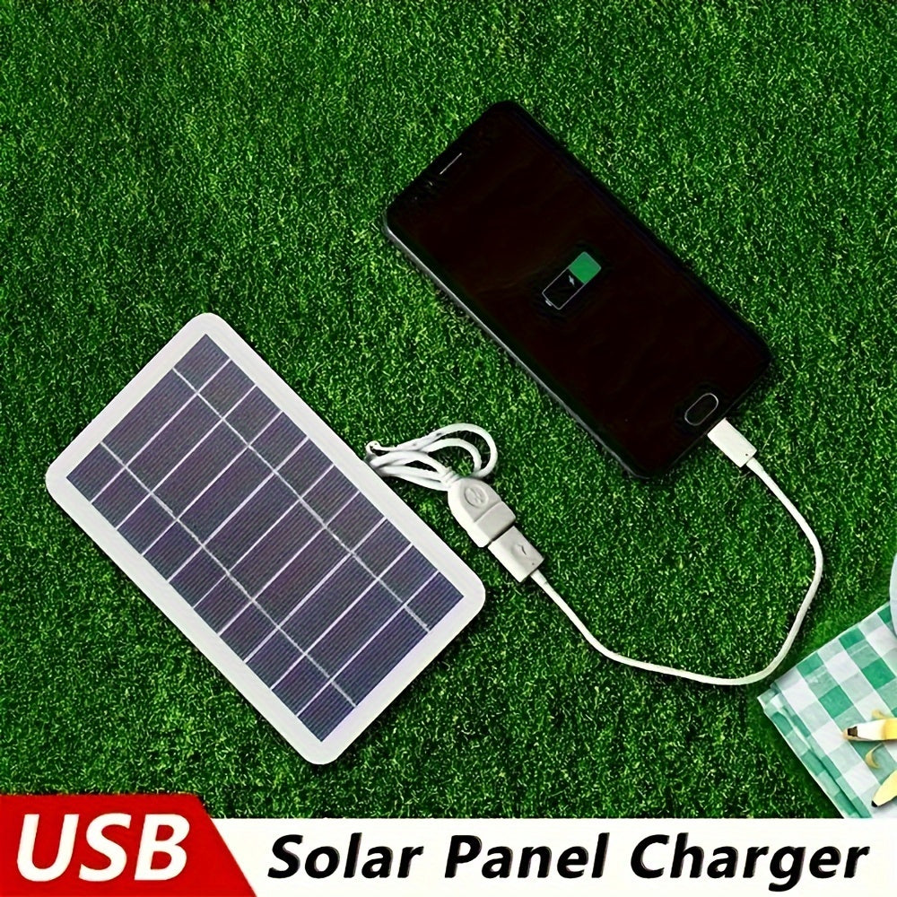 Portable Solar Panel with USB Output for Camping and Outdoor Travel