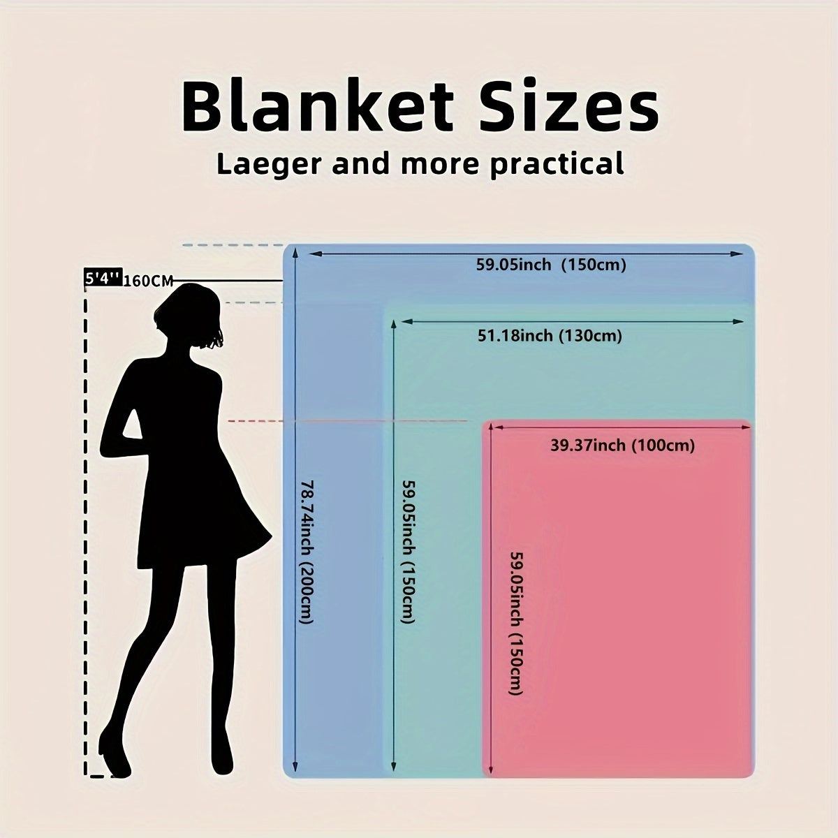 Polyester Throw Blanket with Soft Flannel Texture Hypoallergenic All-Season Gift