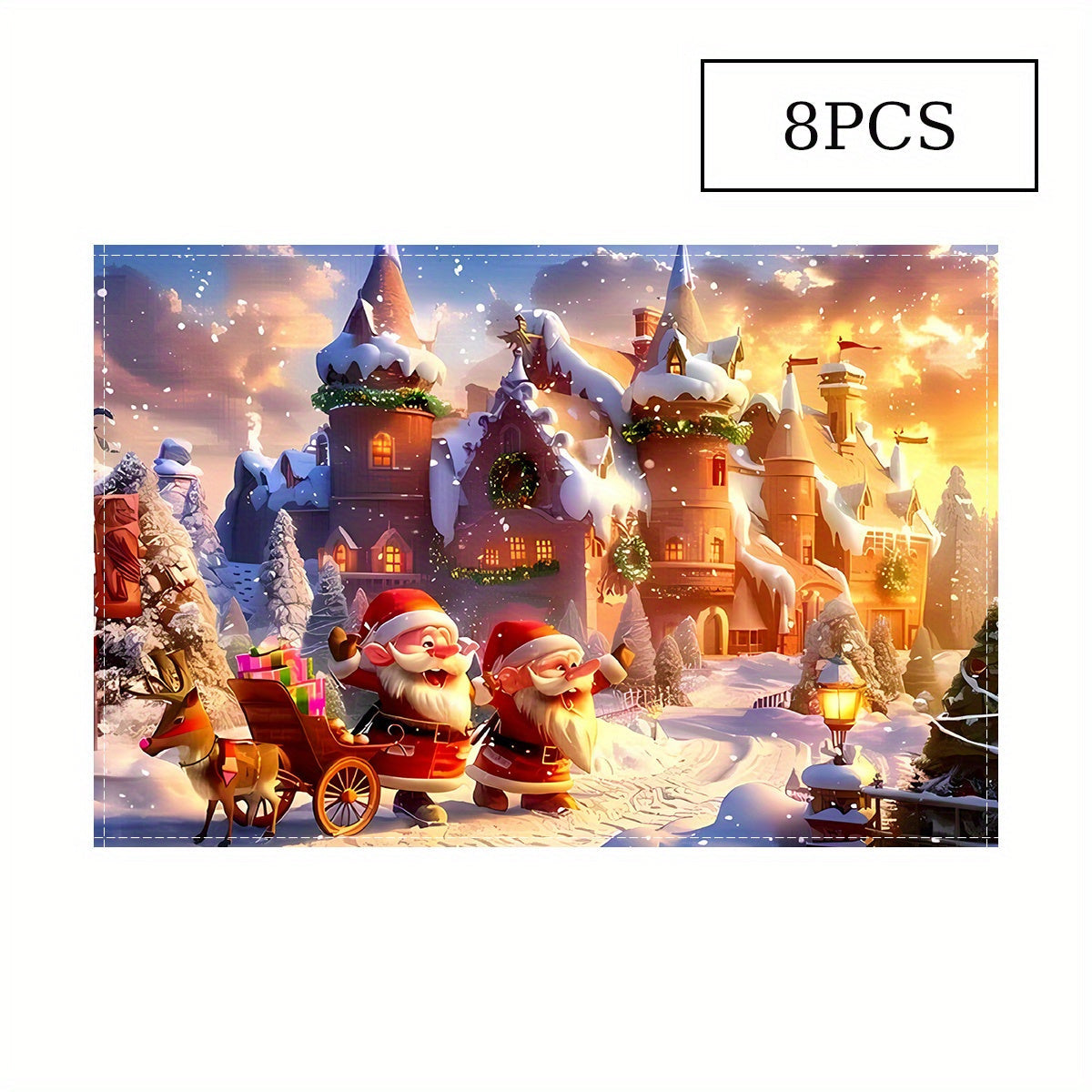 Christmas Table Runners Open Design Sets of 1 4 6 8 or 12 for Holiday Decor