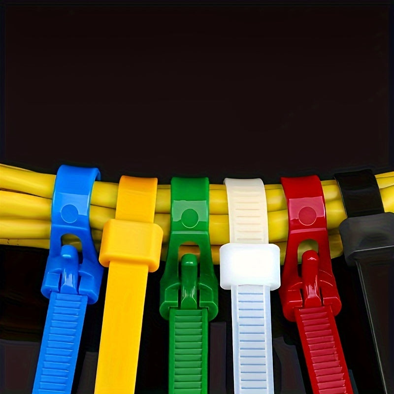 Reusable Heavy-Duty Nylon Ties 100/200 Pcs for Garden and Outdoor Use