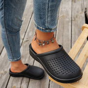 Unisex Black EVA Clogs Lightweight Non-Slip Summer Garden Shoes