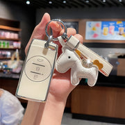 Universal TPU Car Key Fob Cover Durable Scratch-Resistant with Leather Buckle