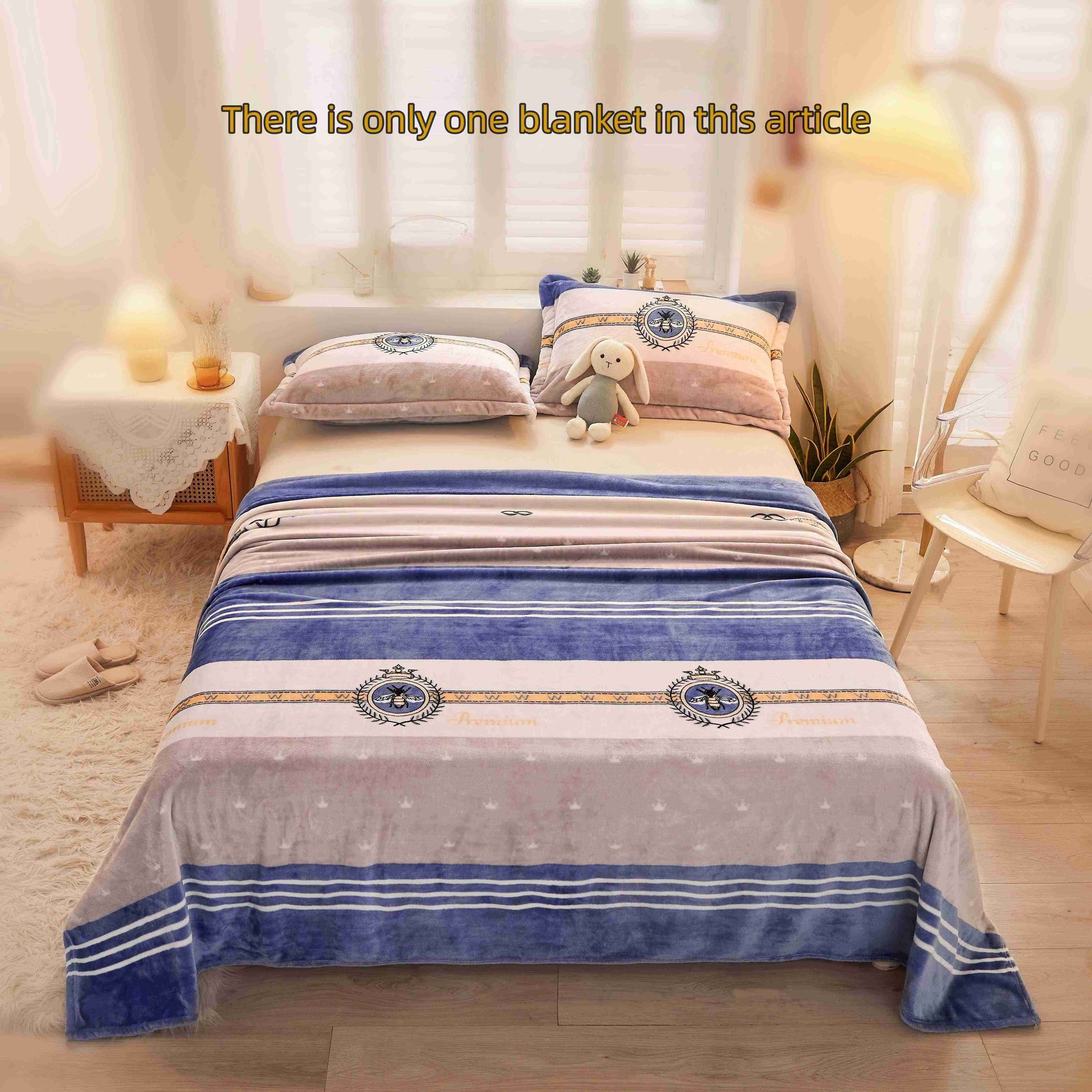 Цветастое пледовое одеяло из мягкого плюша, фланели и флиса, всесезонное, 180-200 г/м²