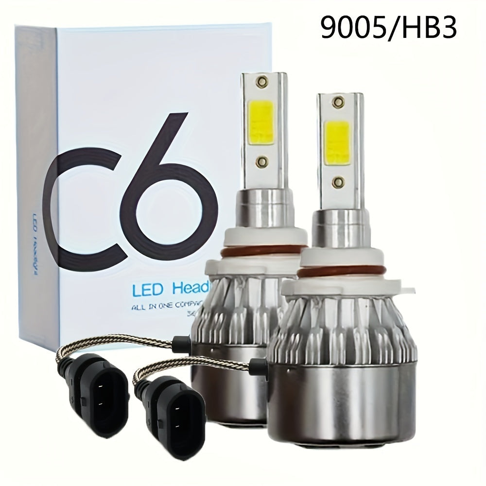 2 ta LED avtomobil faralari H7 H4 H8 H9 H11 6000K 3000 Lumen Metal