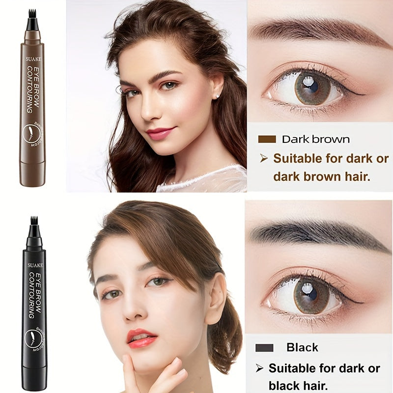 Waterproof Microblading Eyebrow Pencil with Micro-Fork Tip for Natural Makeup