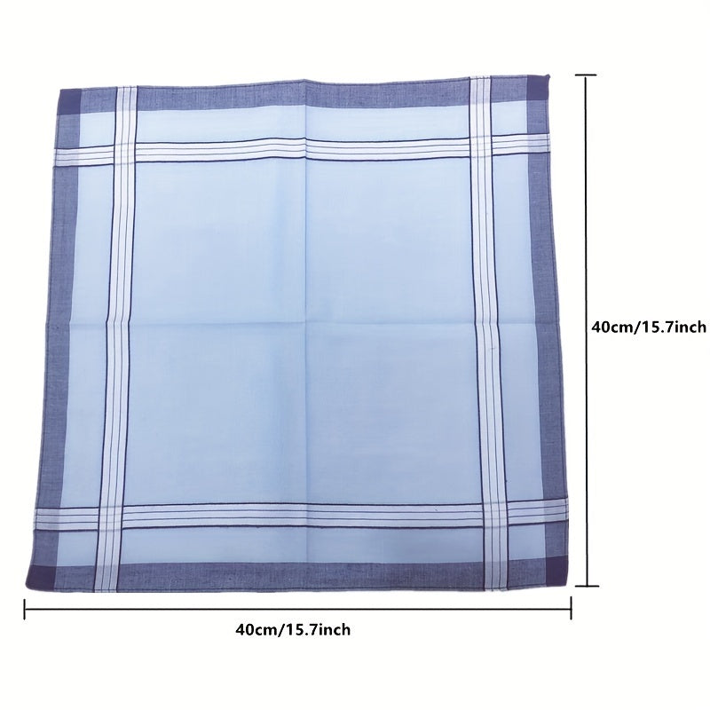 Erkaklar uchun klassik sharf to'plami 3, 6, 12 yoki 18 ta retro terlashga qarshi kvadrat sochiqlar