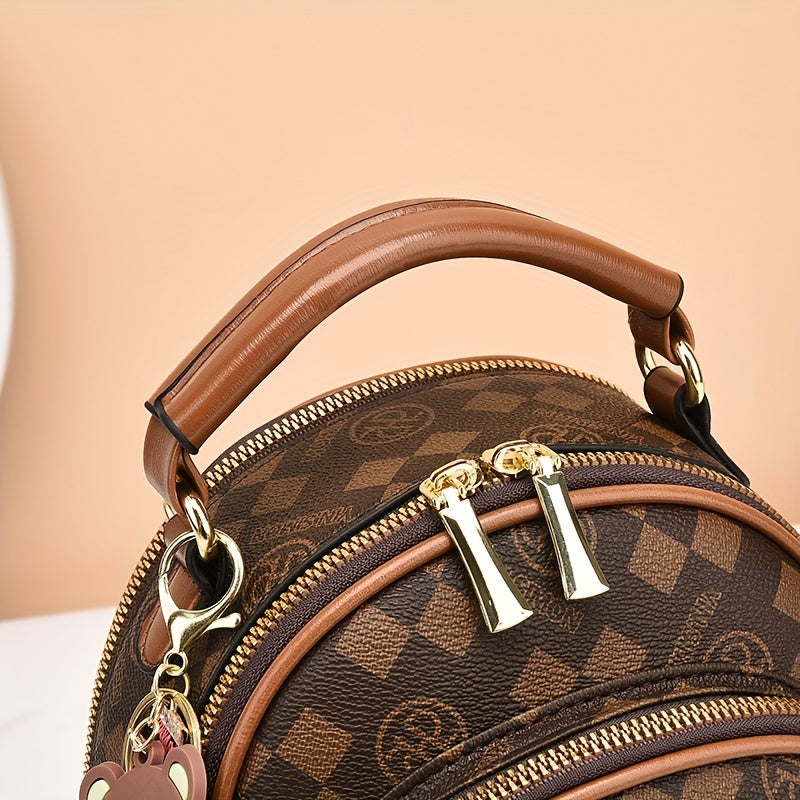 Ish va yo'l harakati uchun zamonaviy, ko'p funksiyali ayollar sumkasi, kichik ruksak yoki yelka sumkasi sifatida ishlatilishi mumkin.