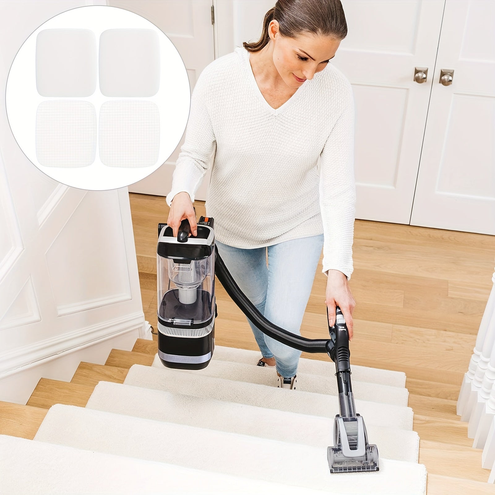 2 Pairs Vacuum Filter Replacement for NV602UK NV702UK and Similar Models