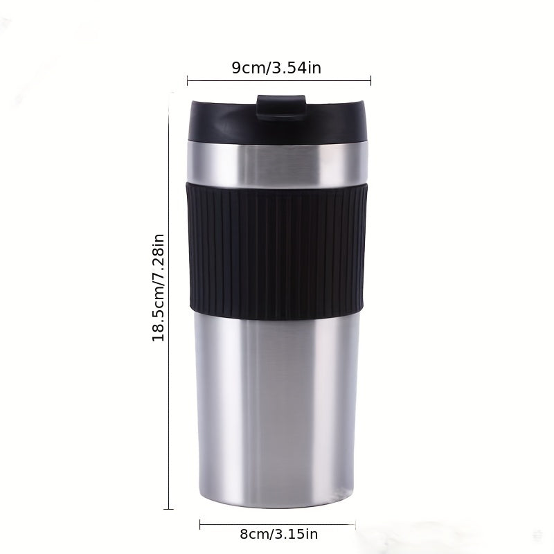Insulated Stainless Steel French Press Mug 12oz Travel Coffee Tumbler