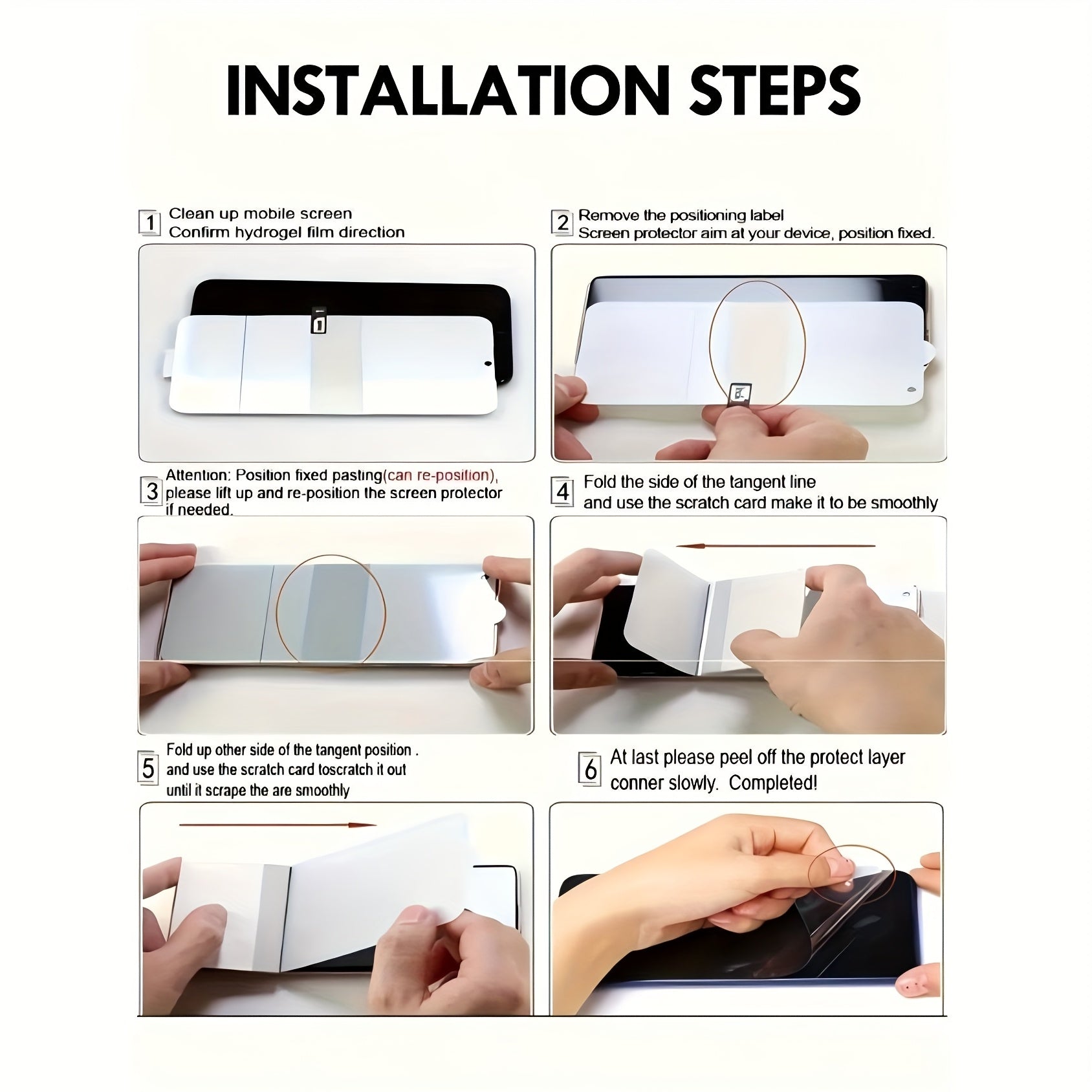 iPhone modellari X dan 16 Pro Max gacha bo'lgan suv jeli ekran himoyachilari HD aniqlik, chizishdan himoya va anti-barmoq izlari nano qoplamasini taklif etadi.