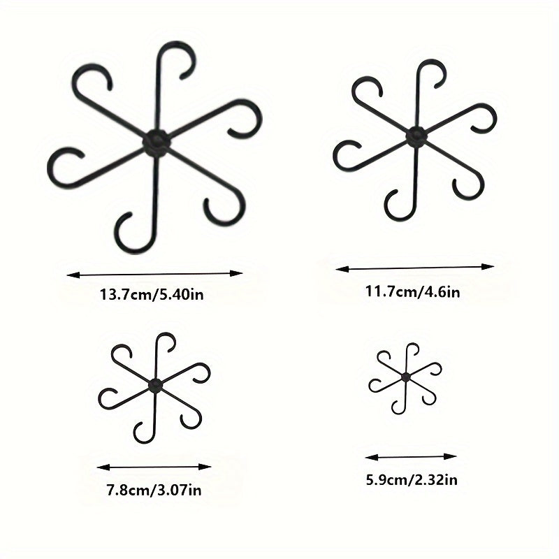 4 Pcs Transparent Green Plant Support Clips Garden Trellis for Stems