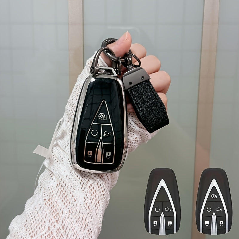 Luxury Pink TPU Car Key Cover for Smart Start Key Protector for Vehicles
