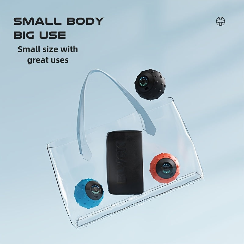 Rechargeable Vibrating Massage Ball with 5 Speed Settings for Yoga and Fitness