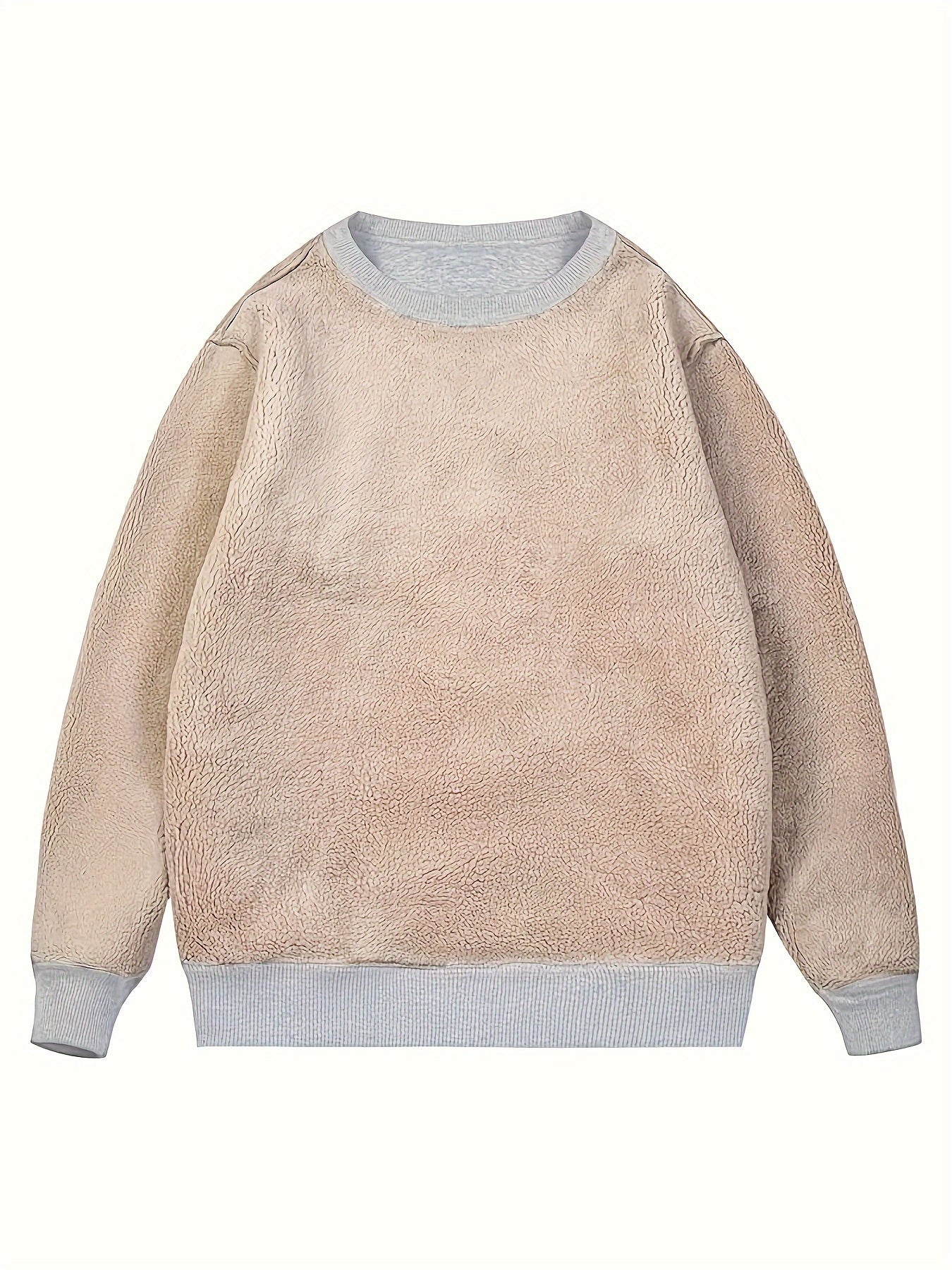 Qoramtir rangdagi 'Mama' printli, mo'ynali erkaklar svitshoti, kuz va qish uchun mukammal.