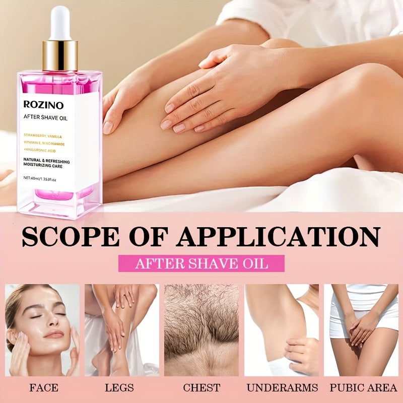 Унисекс 40 мл клубничное ванильное масло для бритья увлажняющее, не жирное