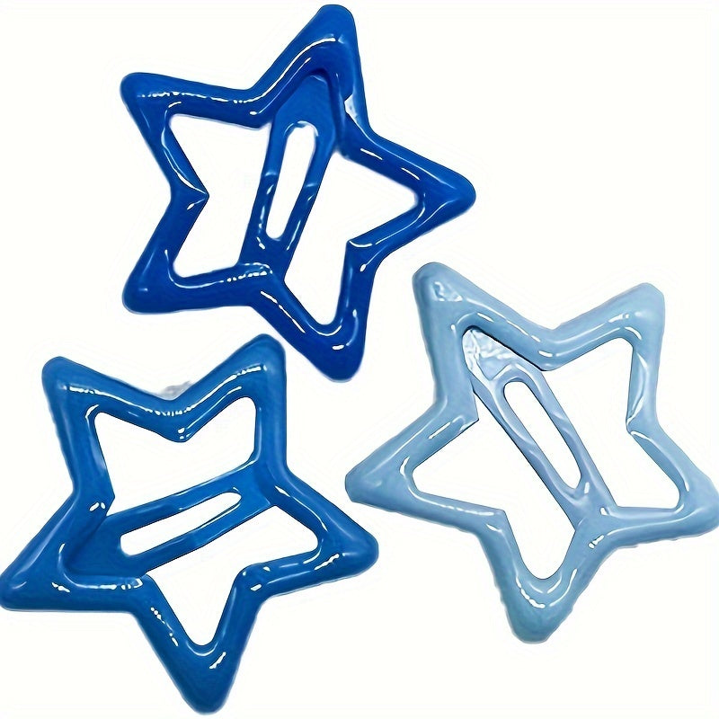 40 Pieces Colorful Y2K Star Hair Clips for Girls Women and Babies