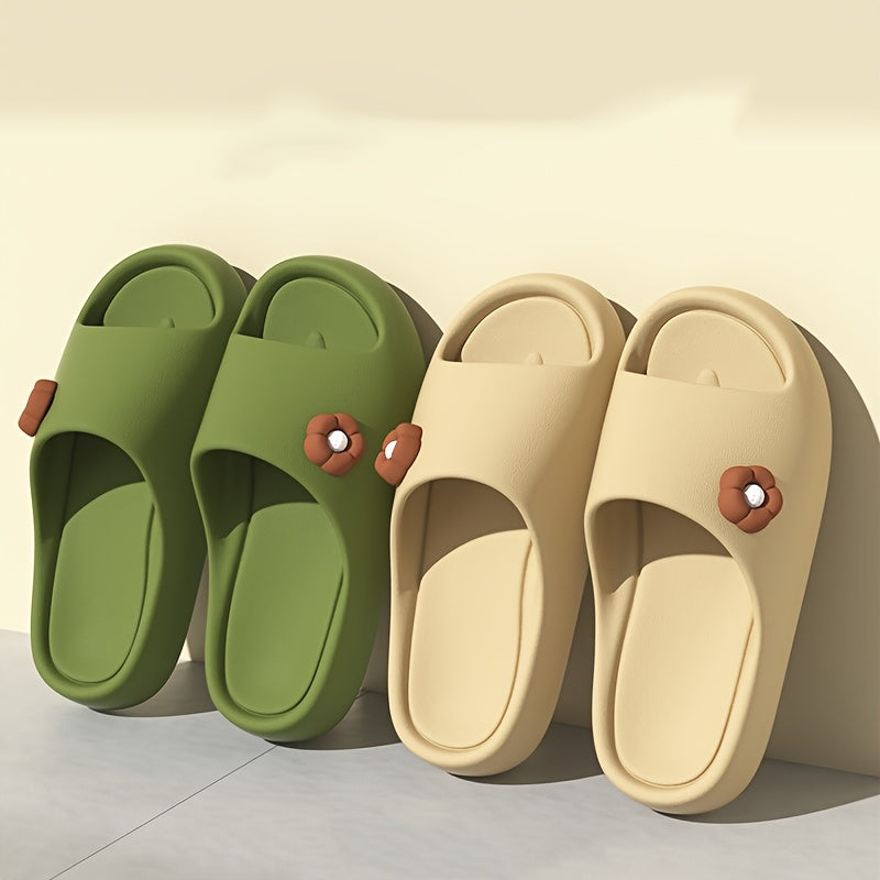 Ayollar uchun engil EVA gullari bilan slaydlar, ichki va tashqi sharoitda kundalik kiyim uchun