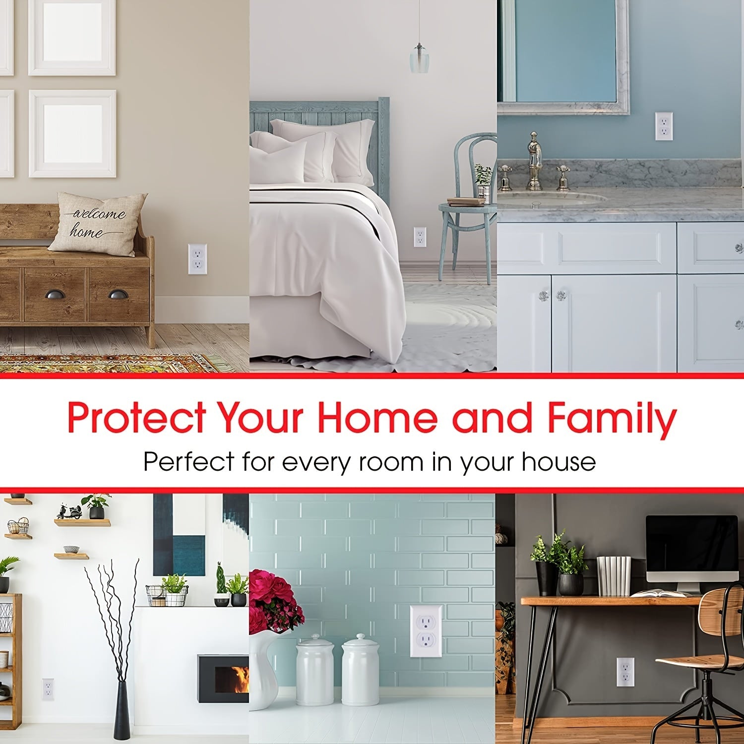 Baby Proofing Outlet Safety Covers Set of 30 with Hidden Pull Handle Childproof Socket Protectors