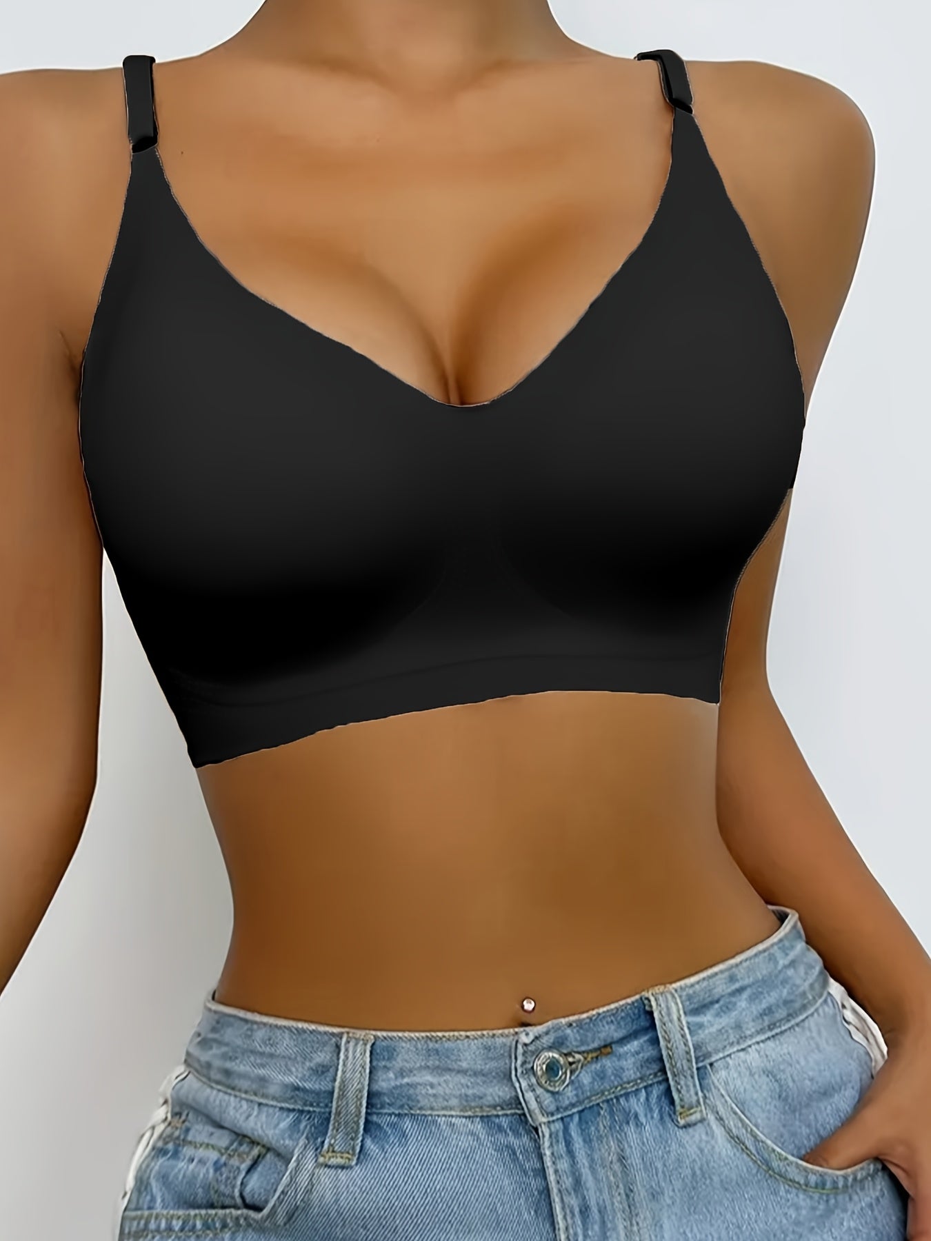 Plus Size Wireless Seamless Padded Bra 5 Pack