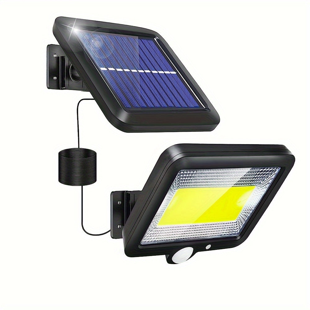 Lámpara de pared LED alimentada por energía solar con sensor de movimiento, 3 modos de iluminación, decoración exterior