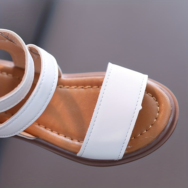 Baby Girl Sandals Open Toe Bowknot Summer Lightweight Anti-Slip PU TPR