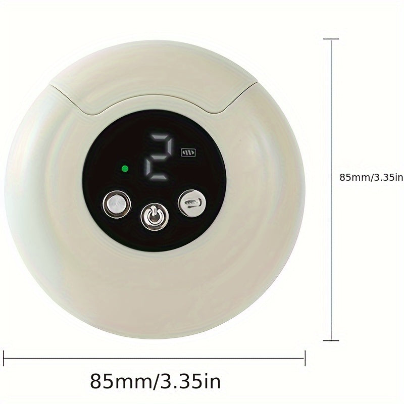 Electric Nail Clipper with LCD Display USB Rechargeable 3-Speed Grinder Dust Storage