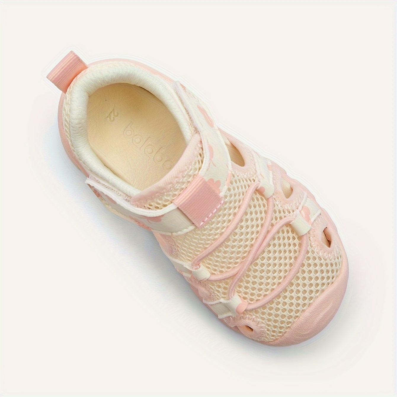 Kichkina qizlar uchun bo'sh poyabzal, yozgi nafas oladigan, sirpanmaydigan rezina poyabzal