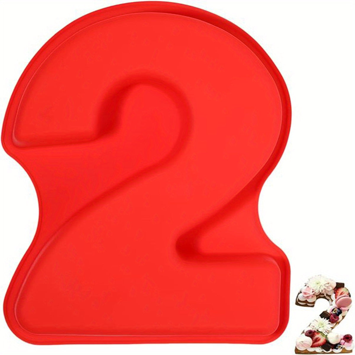Silicone Cake Mold for 3D Large Cakes Numbers 0-9 for Birthdays Weddings