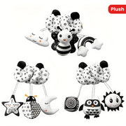 Rainbow Ladybug Owl Plush Crib Toy for Babies Stroller Car Seat Travel