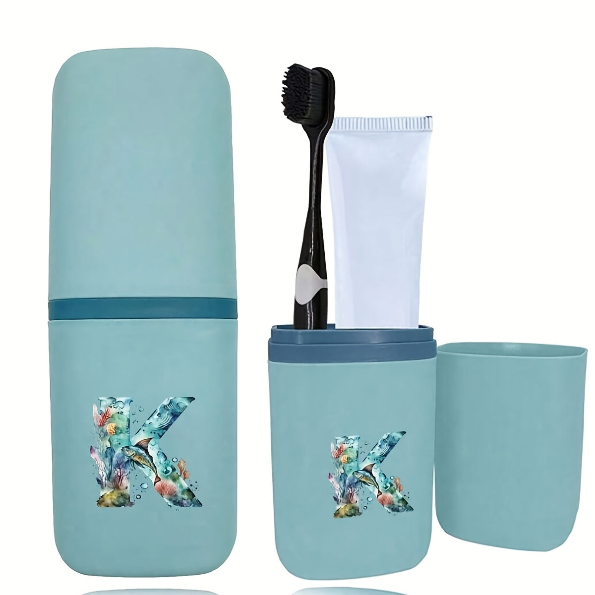 Tish cho'tkasi tutqichlari to'plami hammom aksessuarlari sayohat uchun suv o'tkazmaydigan saqlash qutisi