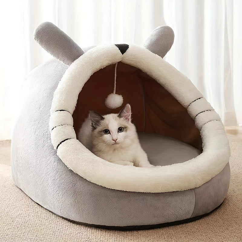 Indoor Cat Bed Tent in Sponge Material with Multiple Sizes