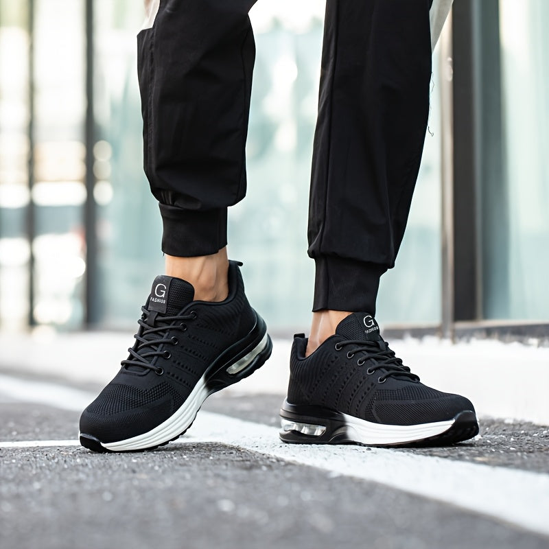 Women's Anti-Slash Steel Toe Safety Shoes Black Lightweight Work Footwear