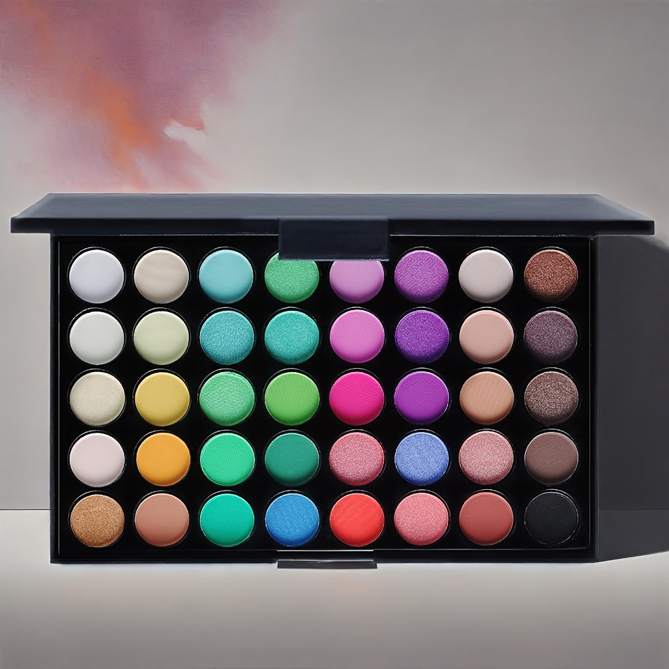 Women Eyeshadow Palette 40 Colors Glitter Matte Earth Tones Macaron Shades